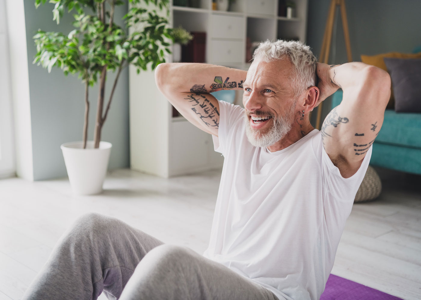 Man working out.